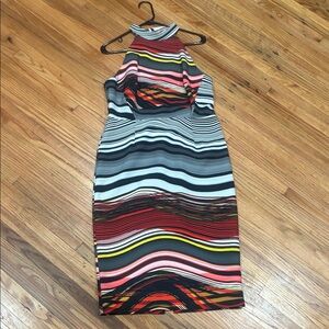 Marks & Spencer Vibrant Striped Midi Dress